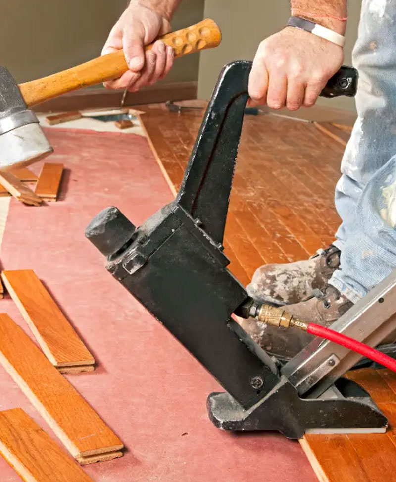 Nailed Down Installation
