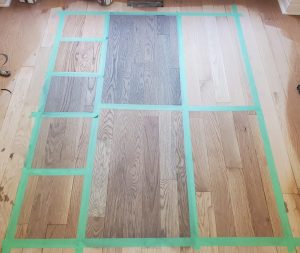 Refinishing and staining hardwood floors